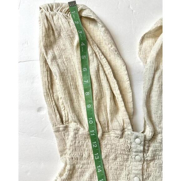 ASOS Design Beige V Neck Flowy Boho Dress Women's Size US8 - Picture 10 of 15